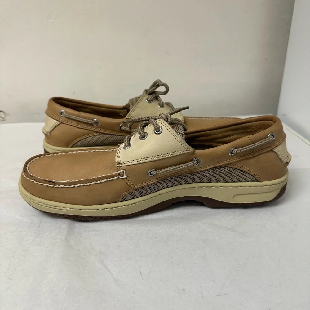 Sperry Top-Sider Billfish 3 Eye Boat Shoe Tan/Beige Men's size 13 Medium